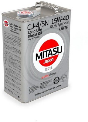 

MITASU 15W-40 CJ-4/SN 15W-40 CJ-4/SN Synthetic Motor Oil(4 L)