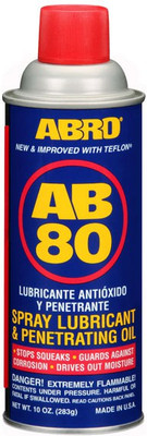 ABRO AB-80 Spray Lubricant with Teflon & Penetrating Oil Chain Oil(0.21 L) ABRO AB-80 Spray Lubricant with Teflon & Penetrating Oil Chain Oil(0.21 L)