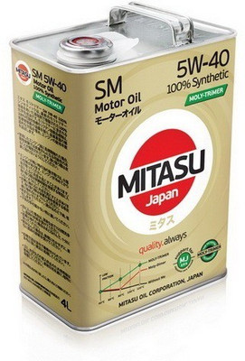 

MITASU 5W-40 100% Synthetic Motor Oil 5W-40 100% Synthetic Motor Oil Synthetic Motor Oil(4 L)