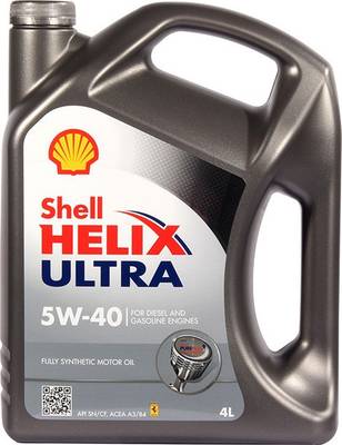 Shell 5w-40 Helix Ultra Synthetic Blend Engine Oil