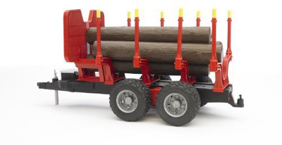 

Bruder Forestry Trailer With 4 Logs(Red)