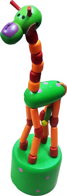 

ShopMeFast Swing Dancing Standing Giraffe Wooden Toys For Kids (Multicolour)(Green, Yellow, Orange, Red, Blue, White), Blue;green;orange;red;white;yellow