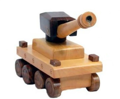

Craftspoint wooden desi tank toy(Yellow, Brown), Brown;yellow