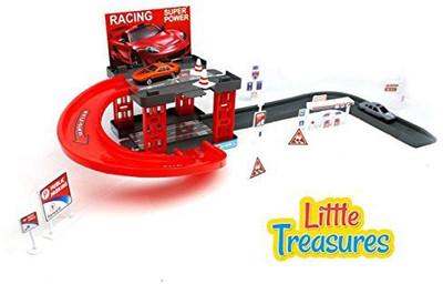 

Little Treasures My Racing Parking Garage Play Set(Multicolor)