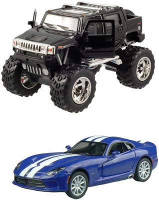 

i-gadgets Kinsmart Black Hummer h2 Sut Blk and Viper SRT 2013(Black, Blue)
