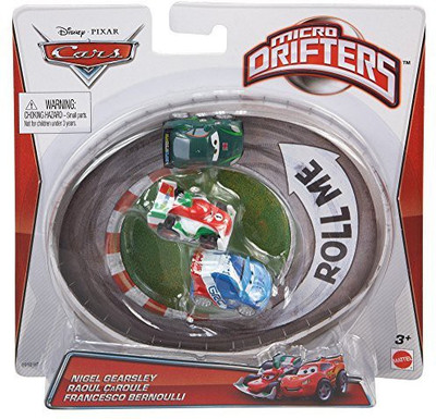 

Mattel Cars Micro Drifters Nigel Gearsleyraoul Caroule(Multicolor)