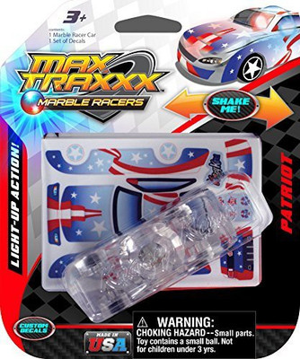 

Max Traxxx Max Traxxx / Patriot Light Up Marble Racer Car(White)