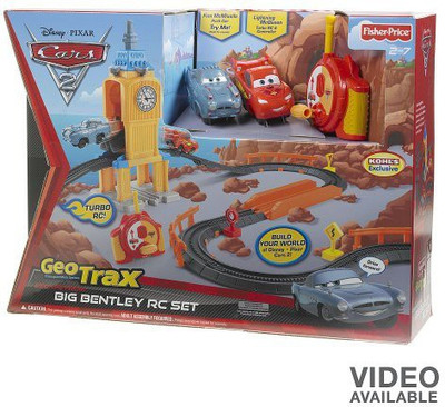 Disney Pixar Cars 2 Geotrax Escape From Big Bentley Rc Set(Multicolor)