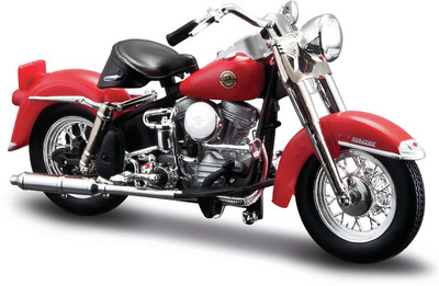 

Maisto Harley Davidson 1958 Flh Duo Glide Diecast Bike(Red)