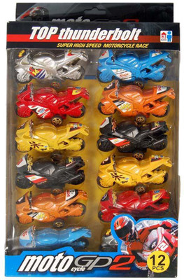 

Turban Toys Super High Speed Pull Back Friction Bike Set(Multicolor)