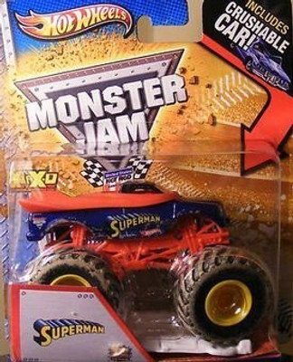 

Hot Wheels Monster Jam (2013) Superman Mud Truck (Includes Crushable(Red)