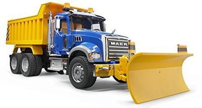 

Bruder Mack Granite Dump Truck With Snow Plow Blade(Multicolor)