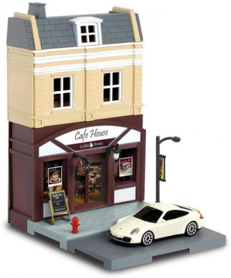 

RMZ City Diorama Cafe House Set Multi Color(White)