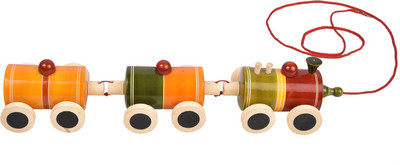 

Anuradha Wooden Train 3 Compartments(Multicolor)