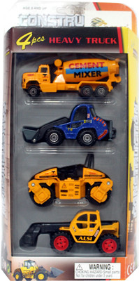 

Mamaboo Construction 4 pcs Heavy Trucks(Yellow)