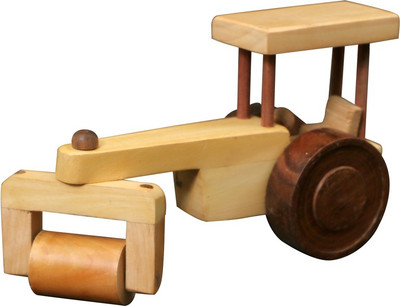 

Hellobachpan Wooden Road Roller(Yellow)