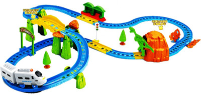 

Webby Kids Train with Flyover Intelligent Sensing Dialog and Light Effects(Multicolour)