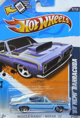 

Hot Wheels Muscle Mania '12 '68 Hemi Barracuda 7/10(Blue)