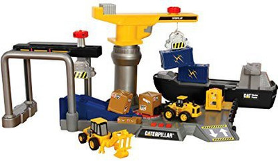 

Toy State State Caterpillar Construction Playset Shipping Port(Multicolor)