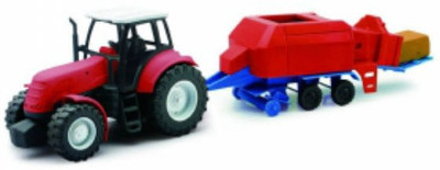 

New-Ray 1/32 Country Life Farm Tractor with Baler(Red)