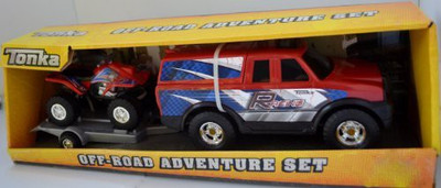 

Tonka Red Racing Suv & 4 Wheeler Off Road Adventure Set(Red)