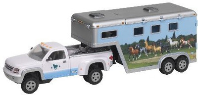 

Breyer Stablemates Pick Up Truck And Gooseneck Trailer(White)