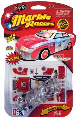 

Skullduggery Krazy Kars Light Up Marble Racers Fire Chief(White)