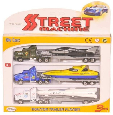 

Shop & Shoppee Truck Trailer Playset with Plastic Parts(Multicolor)