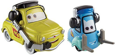 

Mattel disney/pixar cars 95 Pit Crew Diecast Srace Team Luigi(Yellow)