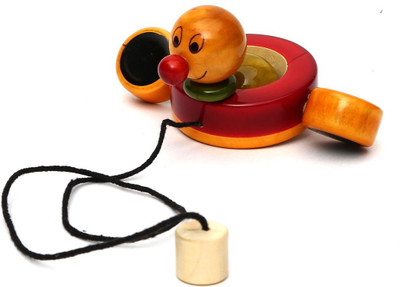 

Wembley Toys Organic Pull along quacking paddling Duck(Multicolor)