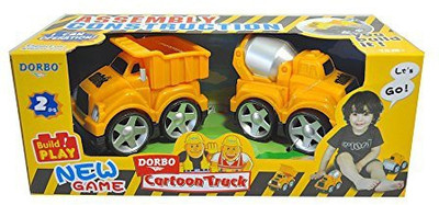 

Silli Me Cartoon Truck Assembly Block Construction Trucks Dump(Yellow)