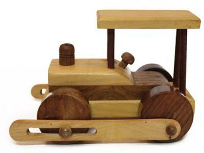 

Craftspoint desi wooden road roller set toy(Yellow, Brown), Brown;yellow