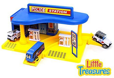 

Little Treasures My Police Station Learning Toy Game Set(Multicolor)