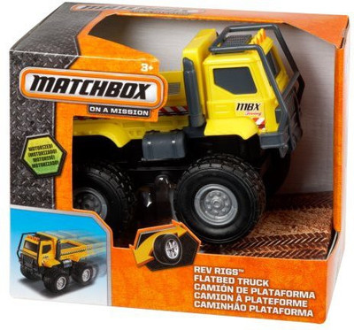 

Matchbox Rev Rigs Flatbed Truck(Yellow)