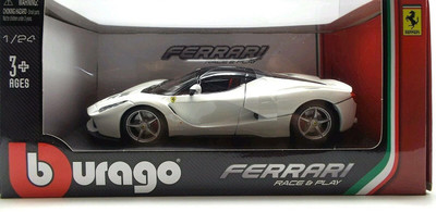 Maisto Bburago 1:24 Race and Play La Ferrari, `(Random Color)-EduToys(White)