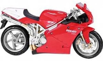

Bburago Ducati 998R -1:18 Scale Diecast Motorcycle(Red, White)