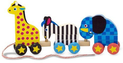 

Melissa & Doug Pull-Along Zoo Animals(Multicolor)
