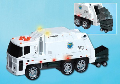 

Daron Nyc Motorized Sanitation Truck(White)
