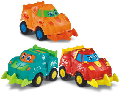 

Allin1 unbreabale Cute cartoon and funny action cool explosion friction car (setof3)(Multicolor)