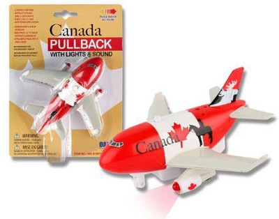 Daron Canada Pullback Plane With Light And Sound(Red)