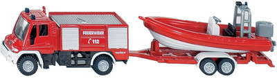 

Siku Unimog Fire Engine with Boat