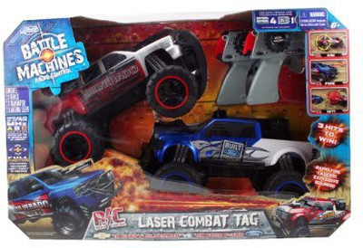 

Jada S F350 Vs Chevy Silverado 3500 2 Pack R/C Laser Tag Trucks(Multicolor)