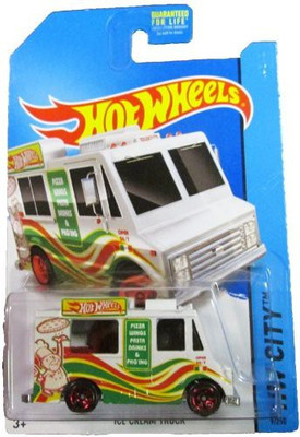 Mattel Hot Wheels 2014 Hw City 9/250 Hw City Works Ice Cream Truck(White)