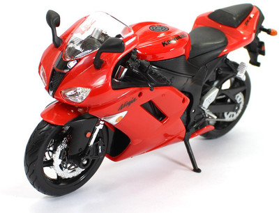 

Maisto Kawasaki Ninja ZX-6R 1:12 by Maisto Diecast Scale Model Bike(Red)
