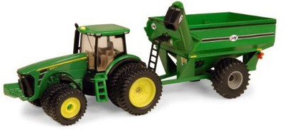 

Tomy Ertl John Deere 8320R Tractor With J & M Grain Cart164 Scale(Green)