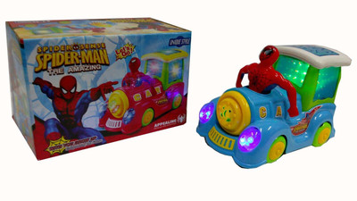 

Shop & Shoppee The Amazing Spiderman Loco Engine with Light & Sound(Multicolor)