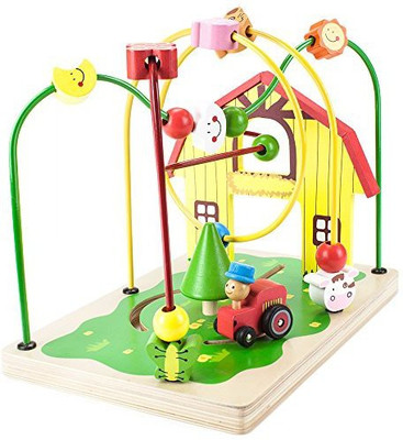 

Imagination Generation Wooden Wonders Busy Barnyard Bead Maze(Multicolor)