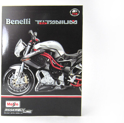 

Maisto Beneli Titanium Assembly Kit 1:12 by Bike Scale Model(Silver)