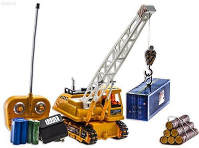 

WolVol 6 Channel Electric Remote Control Crawler Crane Truck(Multicolor)
