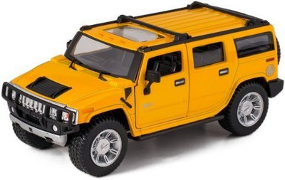 

Kinsmart 2008 Hummer H2 Suv Die Cast Toy With Pull Back Action(Yellow)